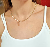 CHRISTINA pearls with crystals Necklace