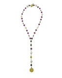 Victoria Gemstone long necklace -maria-moyseos